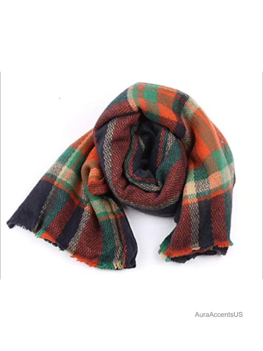 Soft Tartan Plaid Shawl Wrap Scarf Cape Blanket Large Cozy Winter